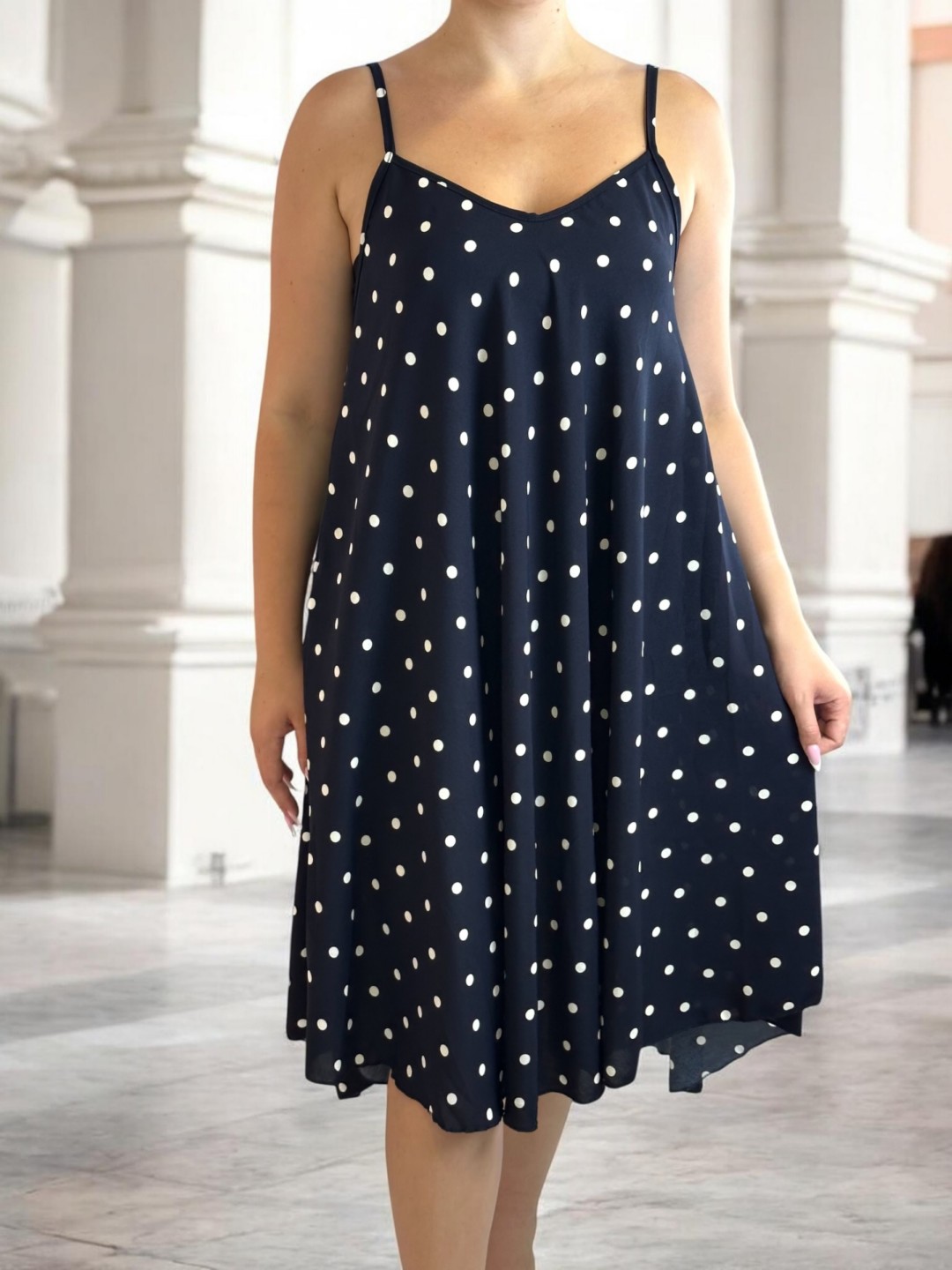 Polka Dot Strap Dress