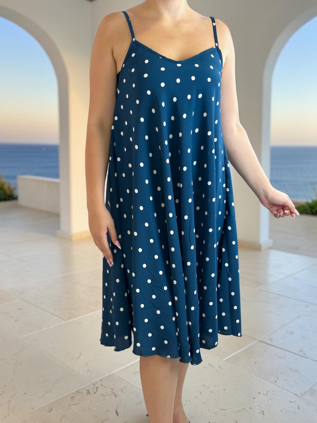Polka Dot Strap Dress