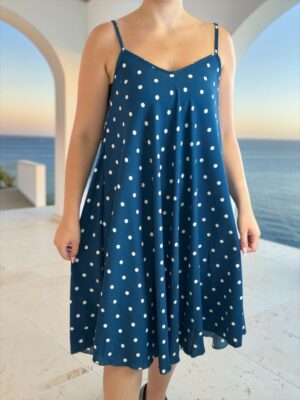 Polka Dot Strap Dress