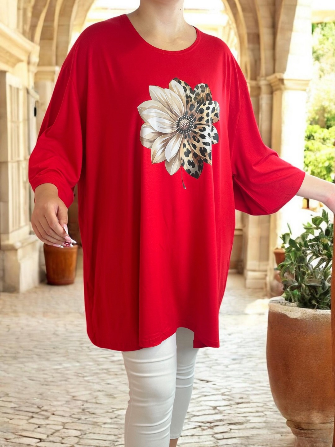 Μπλουζοφόρεμα με wild floral vibe