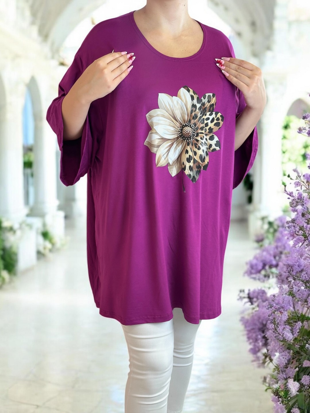 Μπλουζοφόρεμα με wild floral vibe
