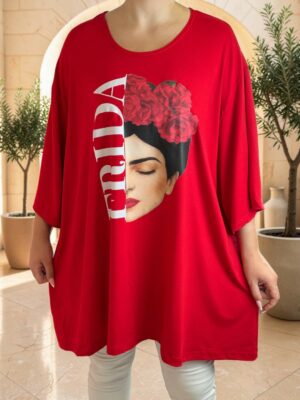 Μπλουζοφόρεμα με εντυπωσιακό σχέδιο Frida