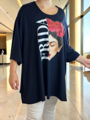Μπλουζοφόρεμα με εντυπωσιακό σχέδιο Frida