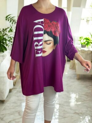 Μπλουζοφόρεμα με εντυπωσιακό σχέδιο Frida