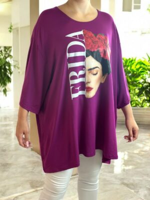 Μπλουζοφόρεμα με εντυπωσιακό σχέδιο Frida