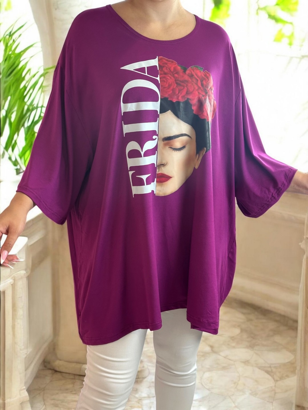 Μπλουζοφόρεμα με εντυπωσιακό σχέδιο Frida