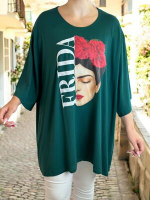 Μπλουζοφόρεμα με εντυπωσιακό σχέδιο Frida