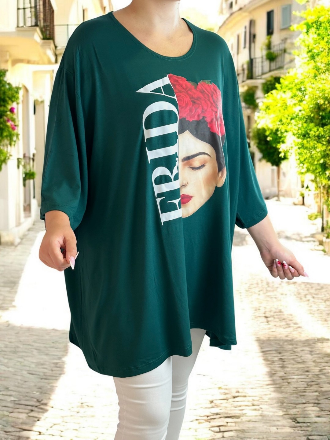 Μπλουζοφόρεμα με εντυπωσιακό σχέδιο Frida