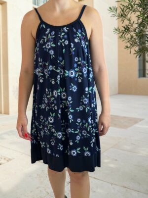 Τιραντέ floral φόρεμα από μαγιόπανο