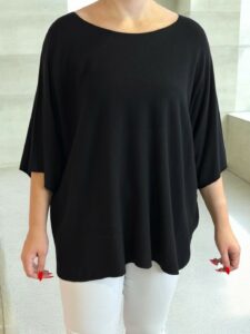 Λεπτό Πουλόβερ σε Άνετη Oversize Γραμμή