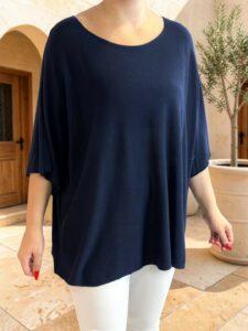 Λεπτό Πουλόβερ σε Άνετη Oversize Γραμμή