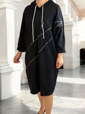 Urban Chic Φόρεμα με Κουκούλα