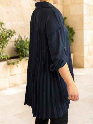 Fashion πουκάμισο με δυναμική πλισέ πλάτη
