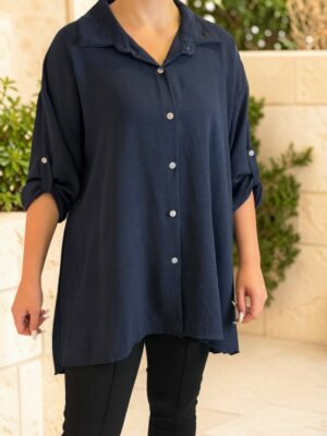 Fashion πουκάμισο με δυναμική πλισέ πλάτη