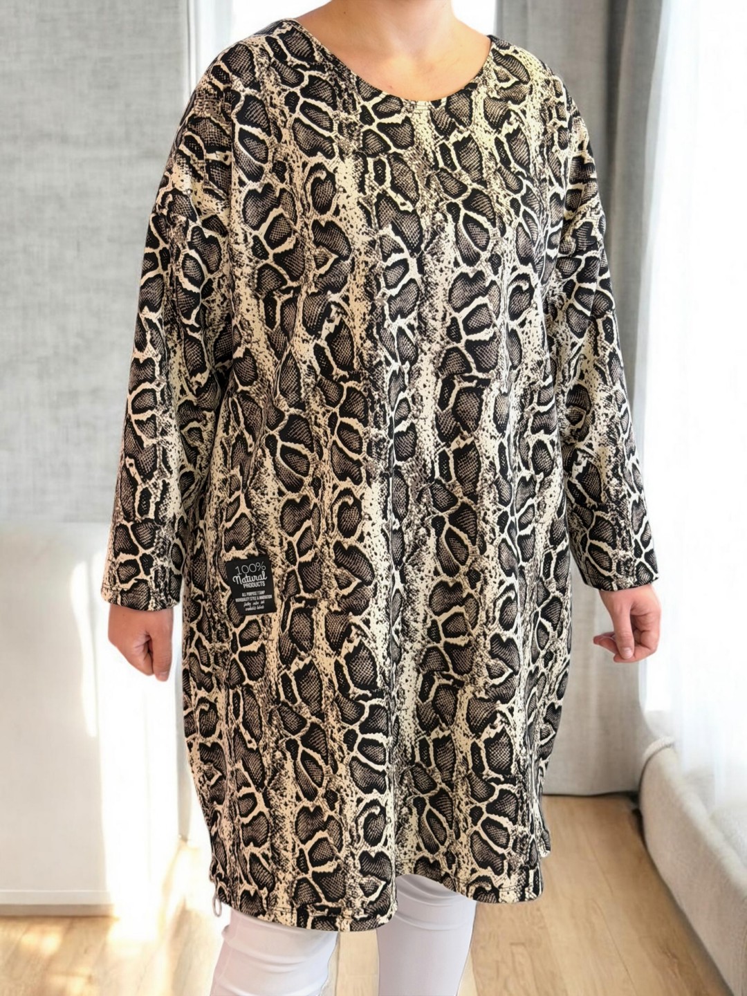 Fashion Μπλουζοφόρεμα Animal Print