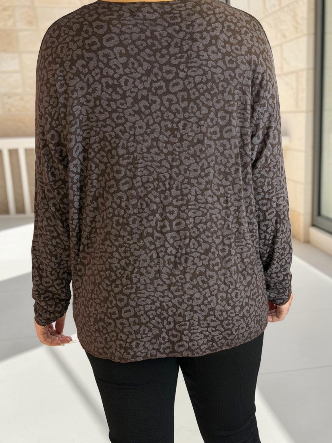 Μοντέρνο Πουλόβερ με Animal Print
