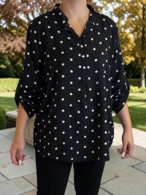 Black Polka Dot Shirt