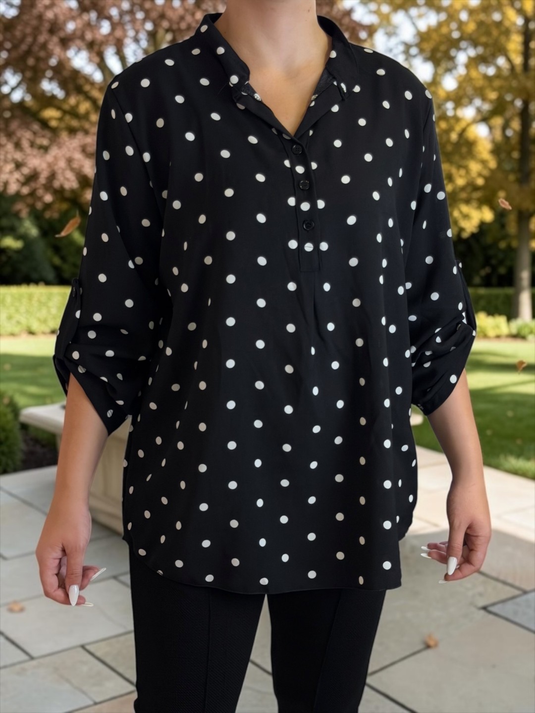 Black Polka Dot Shirt