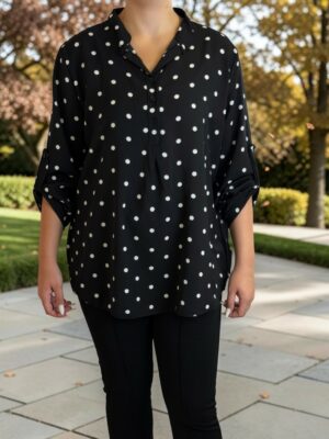 Black Polka Dot Shirt